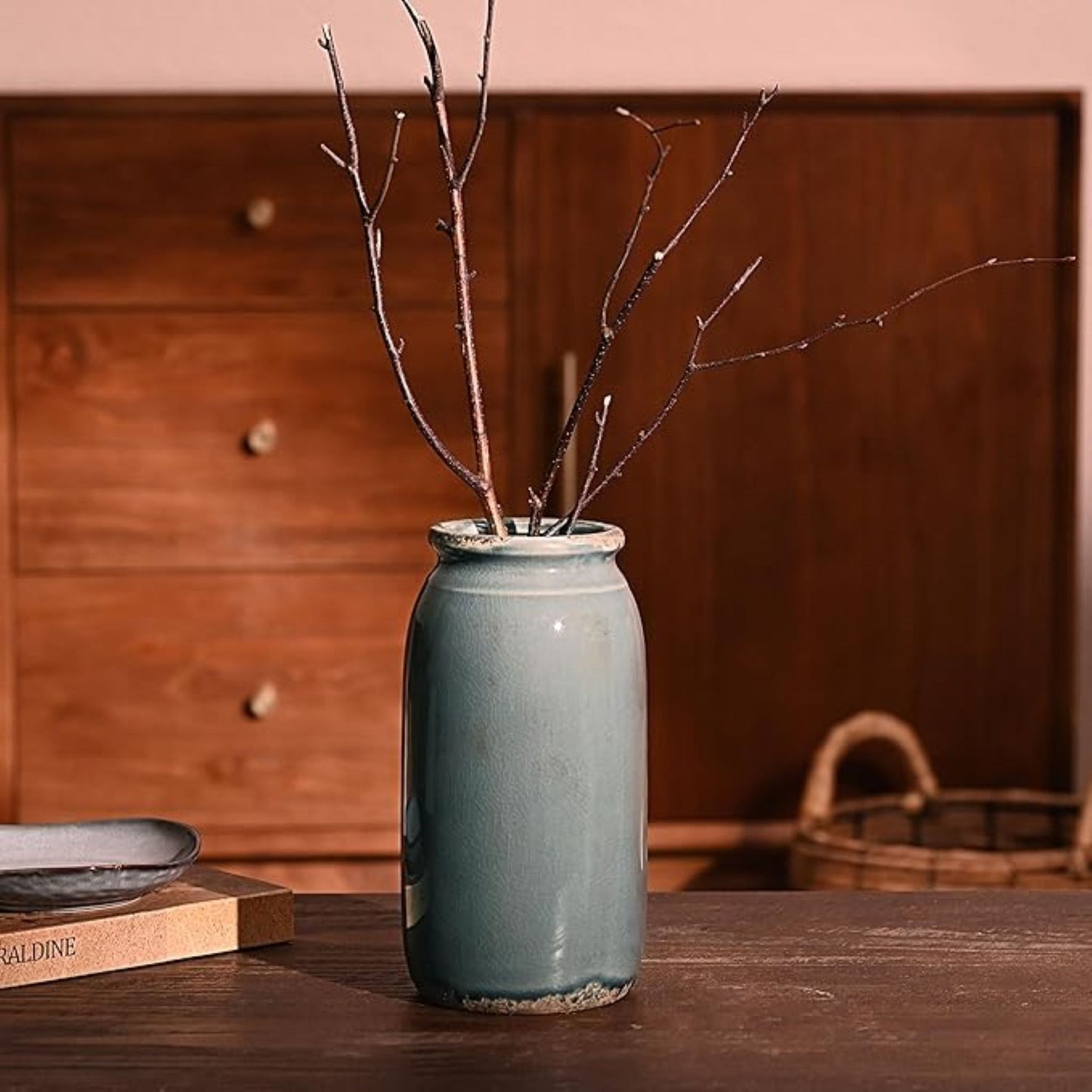 Rustic Blue Vase